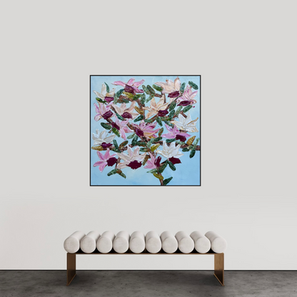 Magnolia Season 120x120cm