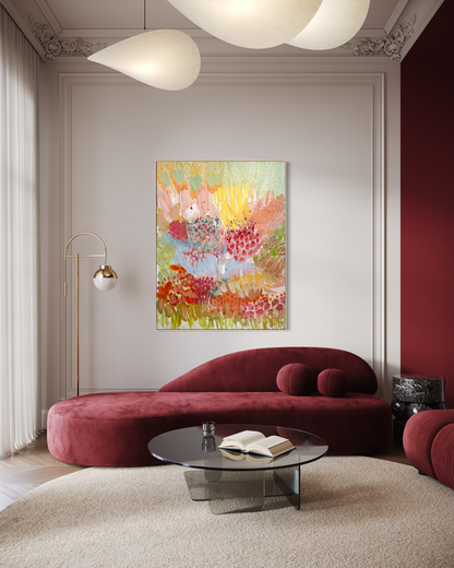 Wild Thoughts, Soft Landing 150x115cm