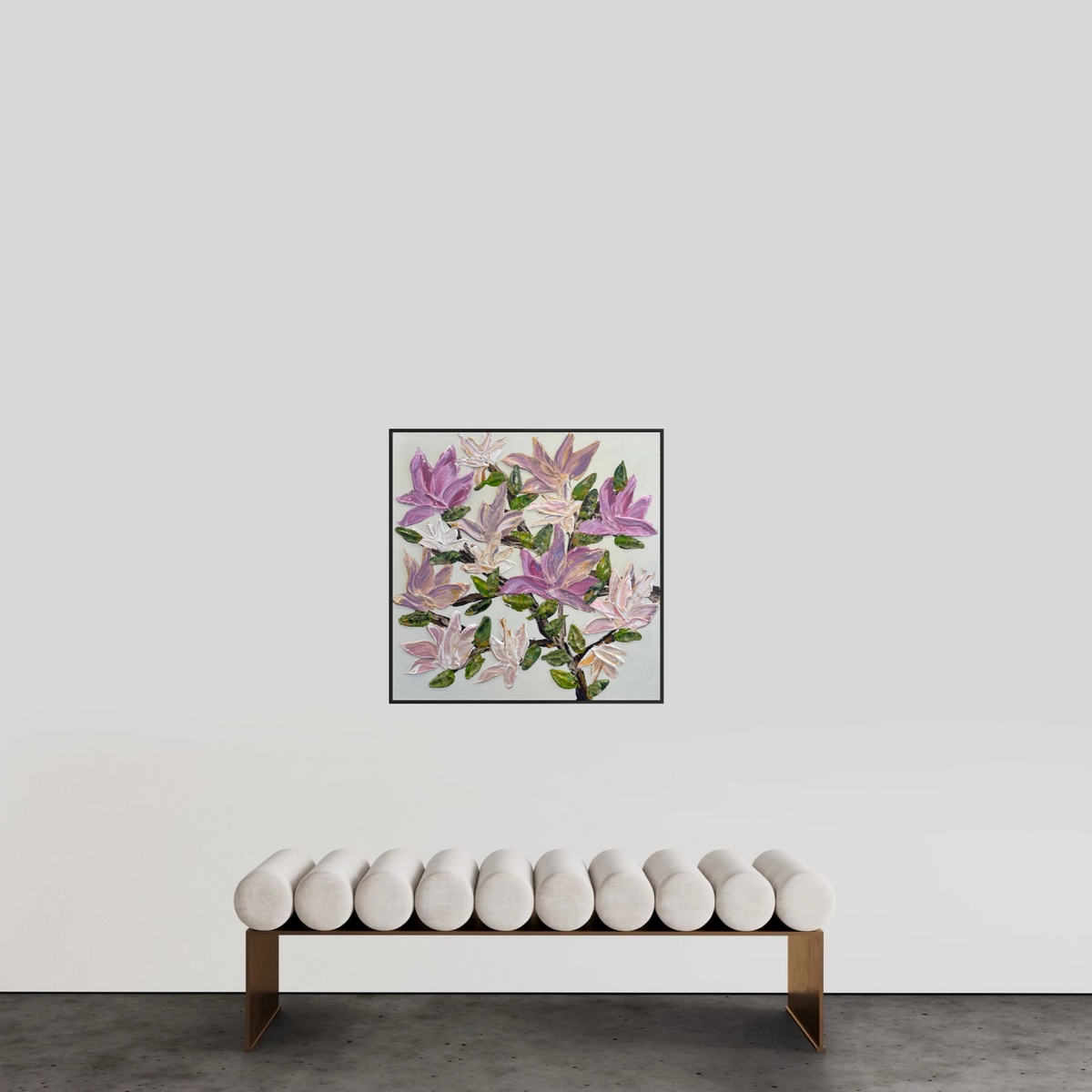 Magnolia Memories 80x80cm