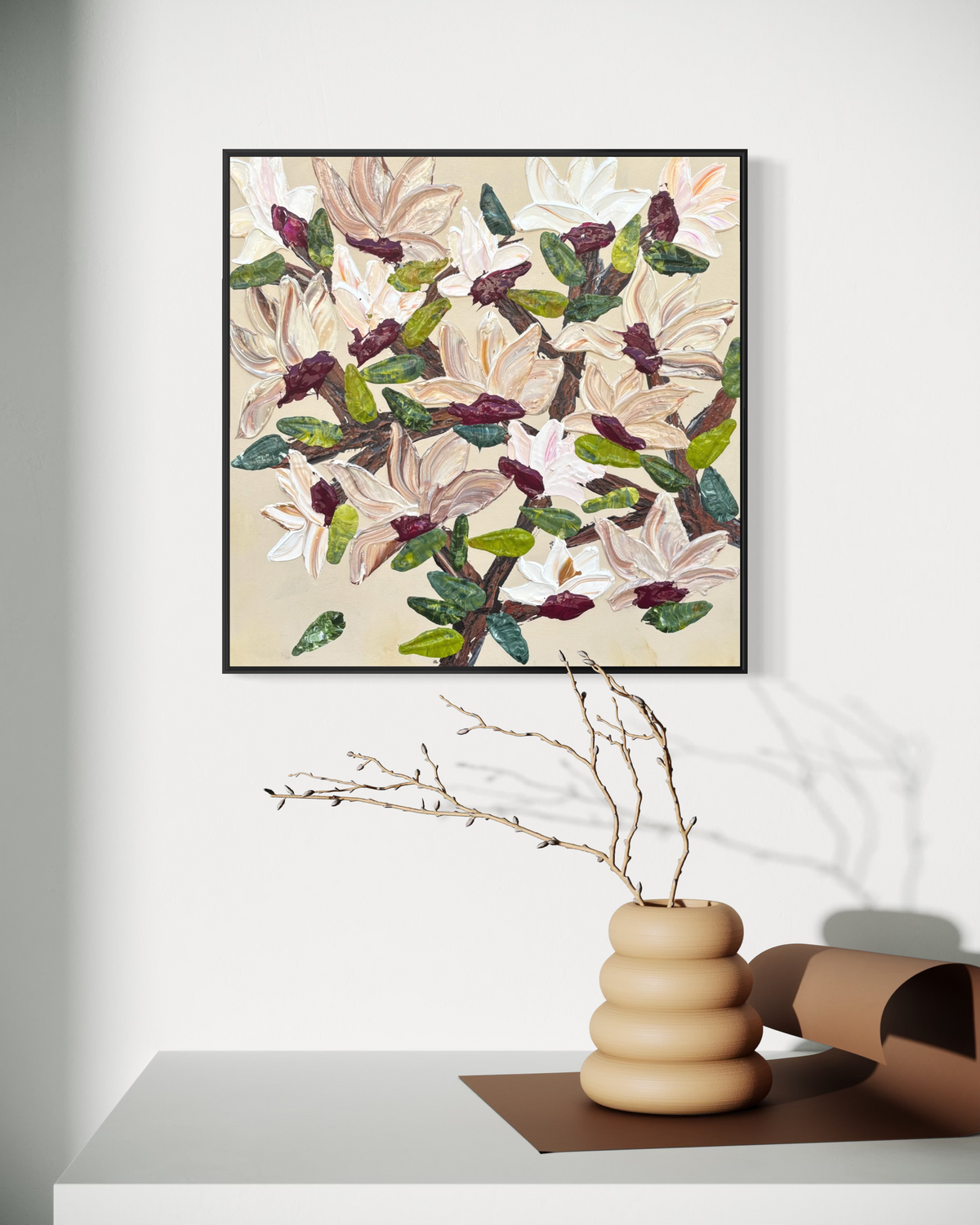 Country Magnolia  80x80cm