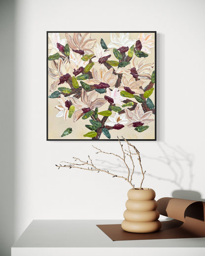 Country Magnolia  80x80cm