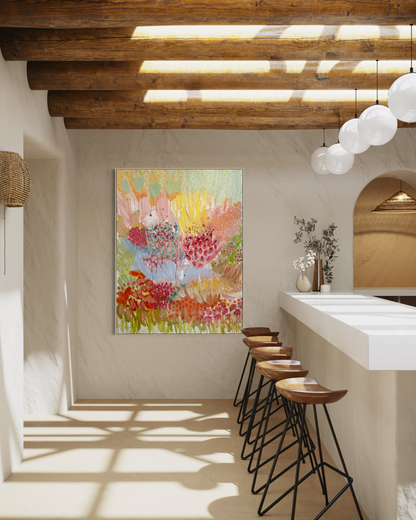 Wild Thoughts, Soft Landing 150x115cm
