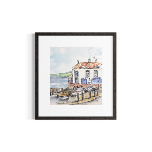 The Old Coastguard's station, Robin Hood's Bay 38x34cm