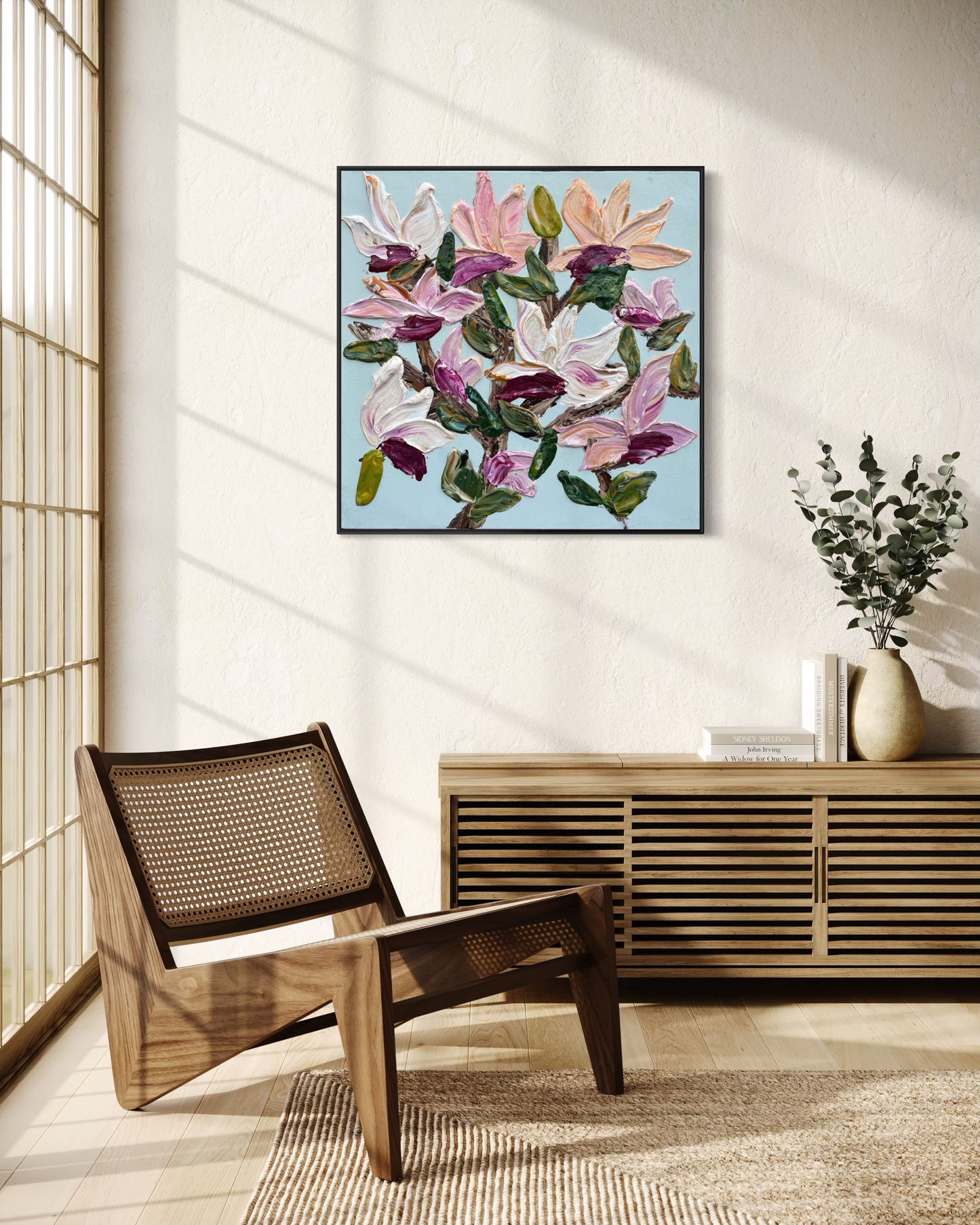 Magnolia it's a pleasure 80x80cm