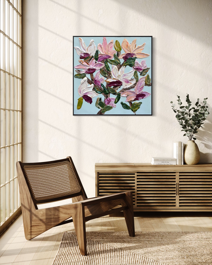 Magnolia it's a pleasure 80x80cm