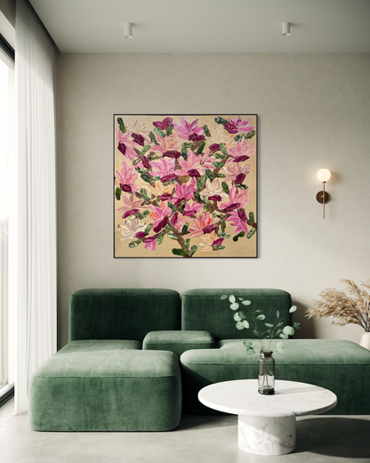 Magnolia Full Bloom 150x150cm