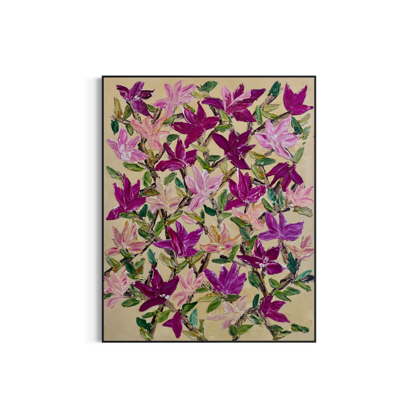 SOLD - Dad's Garden in Bloom 150x120cm