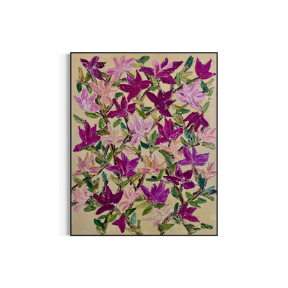SOLD - Dad's Garden in Bloom 150x120cm