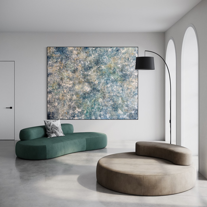 Looking Through Blue Haze 200x250cm
