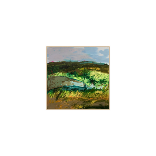 Blue Skies 90x90cm