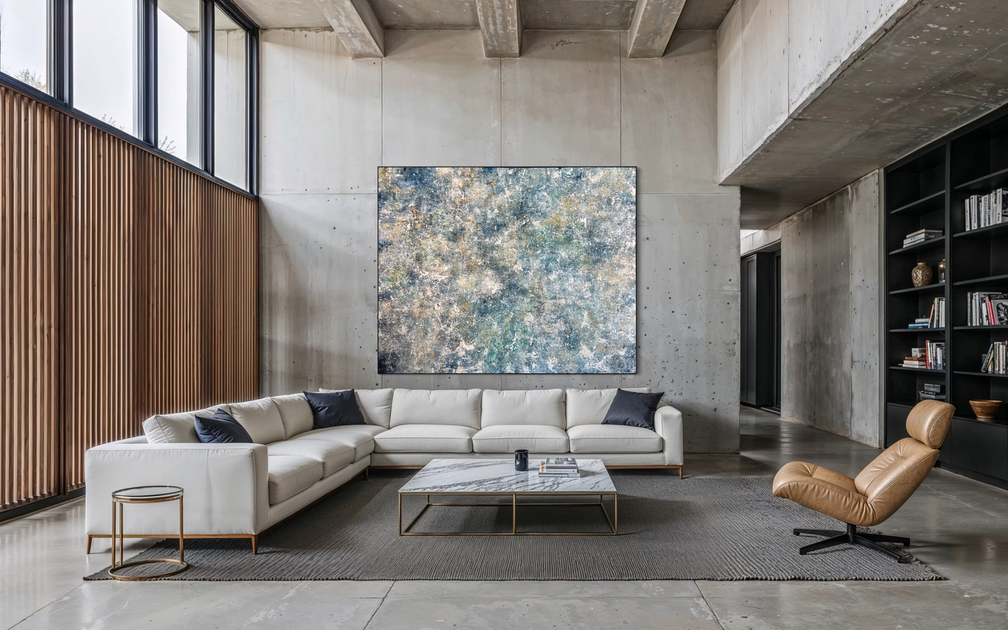 Looking Through Blue Haze 200x250cm