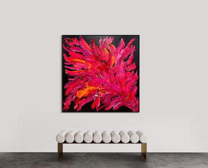 SOLD - Tropicana Passion 150x150cm