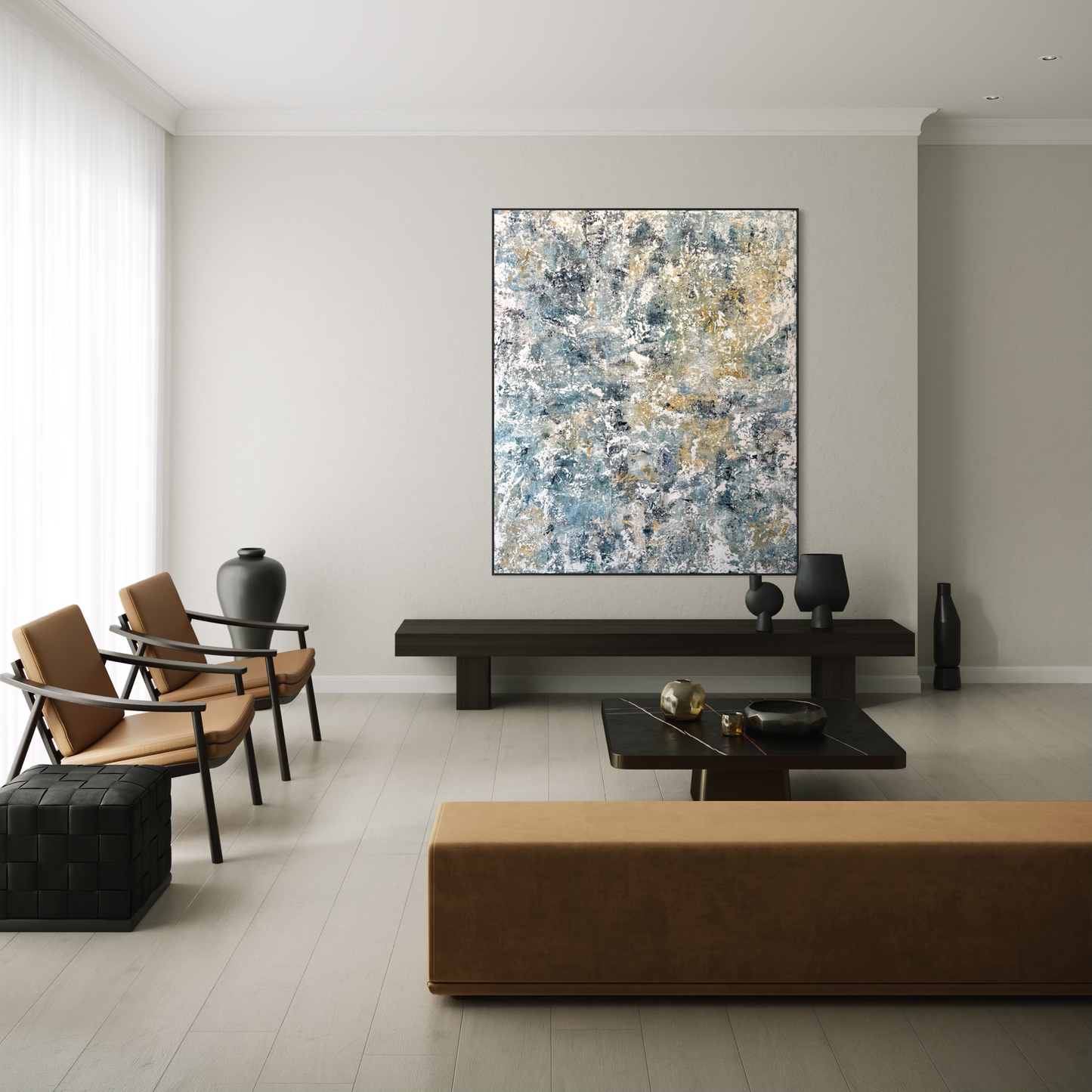 Looking Through Shimmering Water 180x150cm