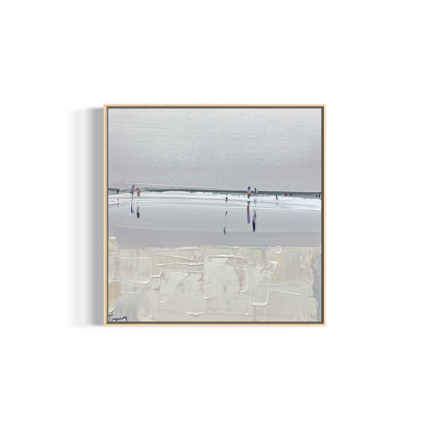 Beach day 49x49cm