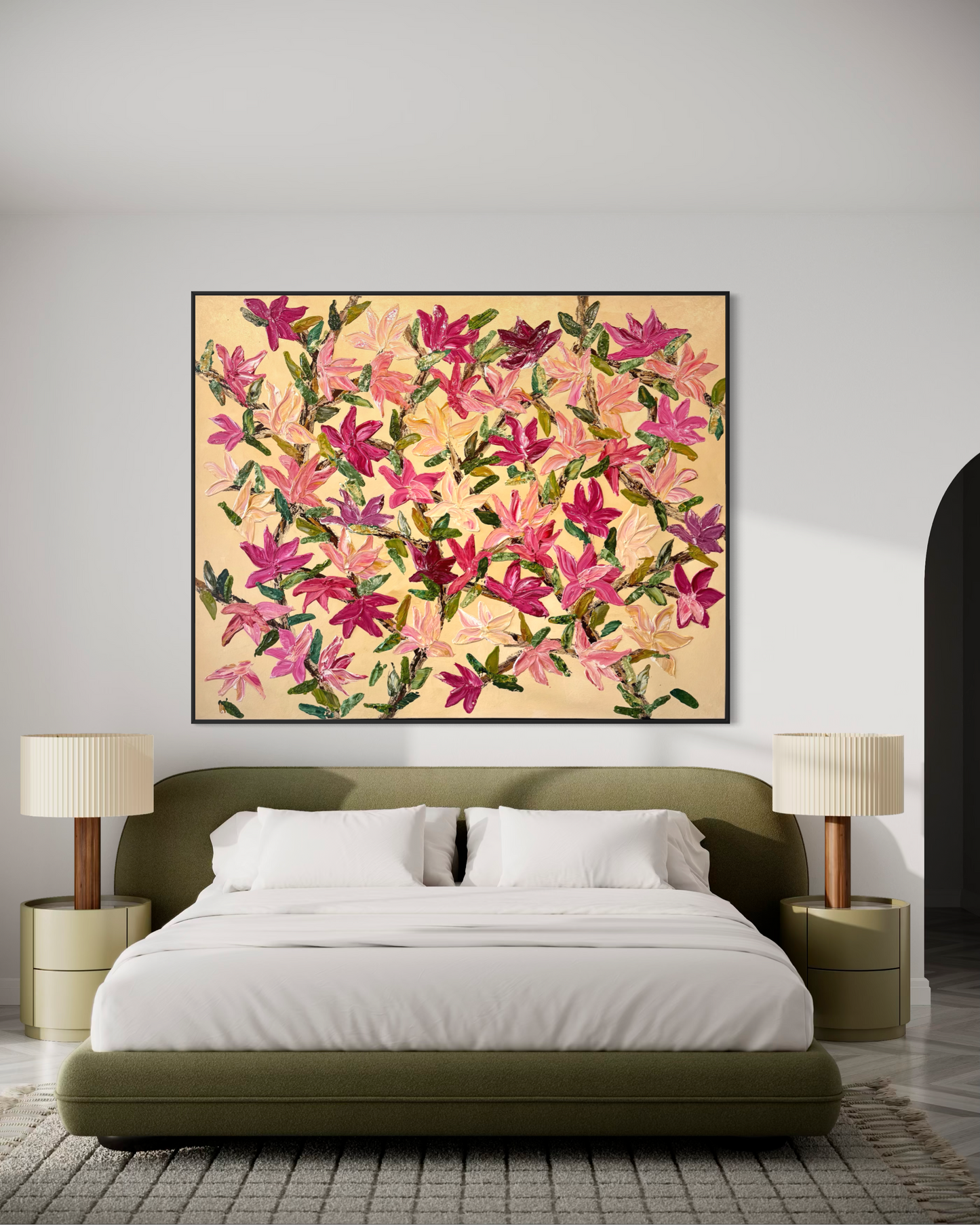 Magnolia in Bloom 160x200cm