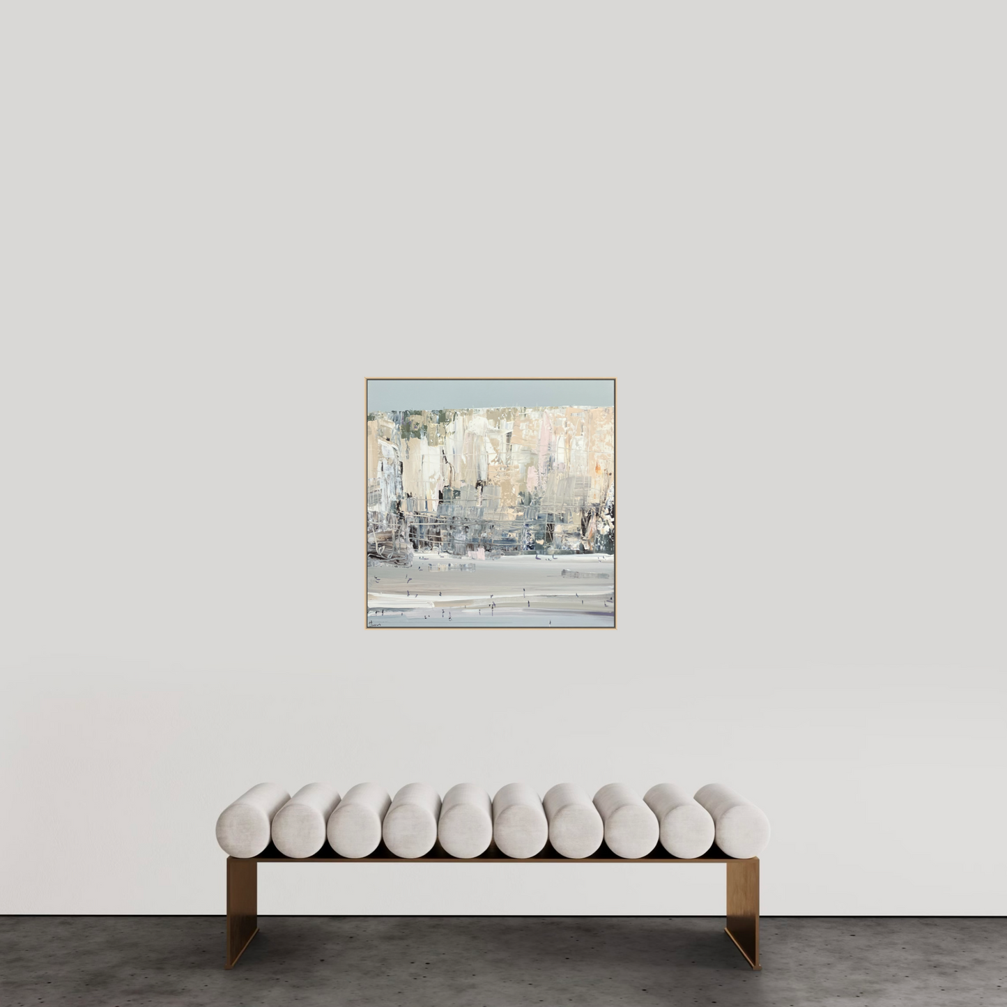Quiet end of the beach 84x84cm