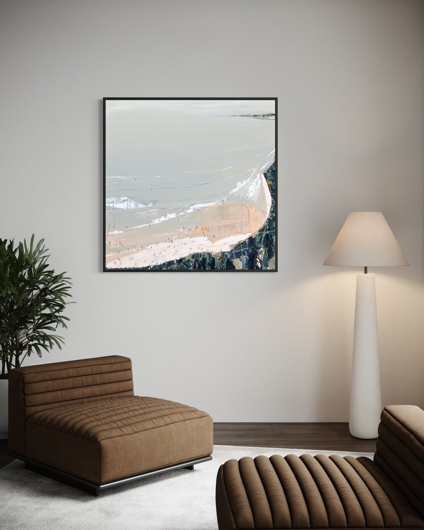 South Side Surf Check 119x119cm