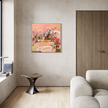 Dancing in Warm Light 90x90cm