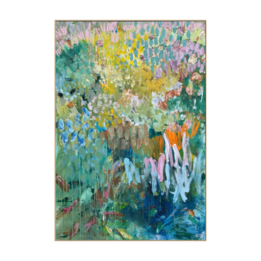 Where Flowers are left to play 190x130cm
