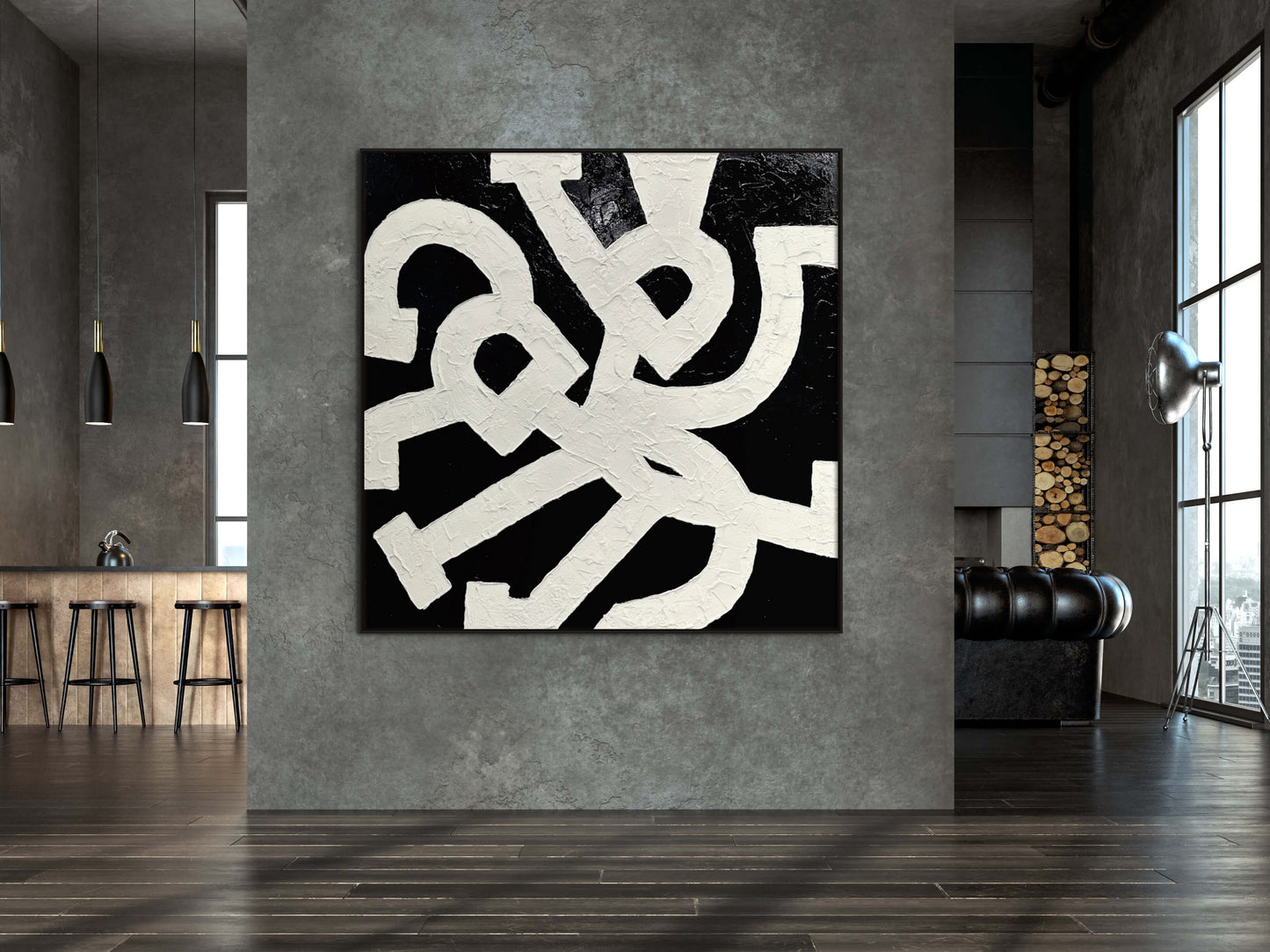 SOLD - Entwined Forever 180x180cm