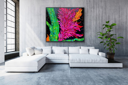 SOLD - Tropicana Flamingo 160x180cm