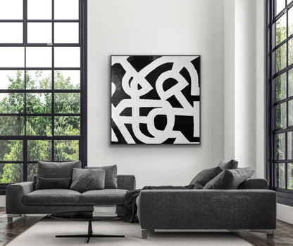SOLD - Entwined for more than a Moment 180x180cm
