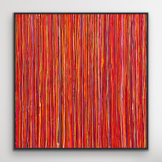 SOLD - Red Candy 150x150cm