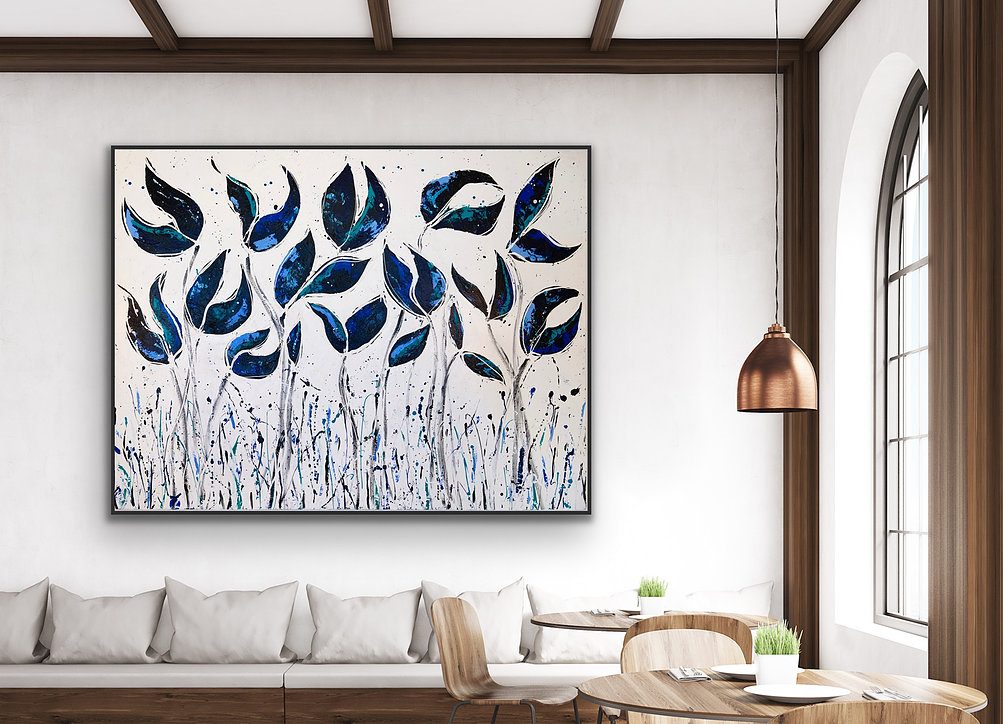 SOLD - The Blue Seeds Collection 240x180cm