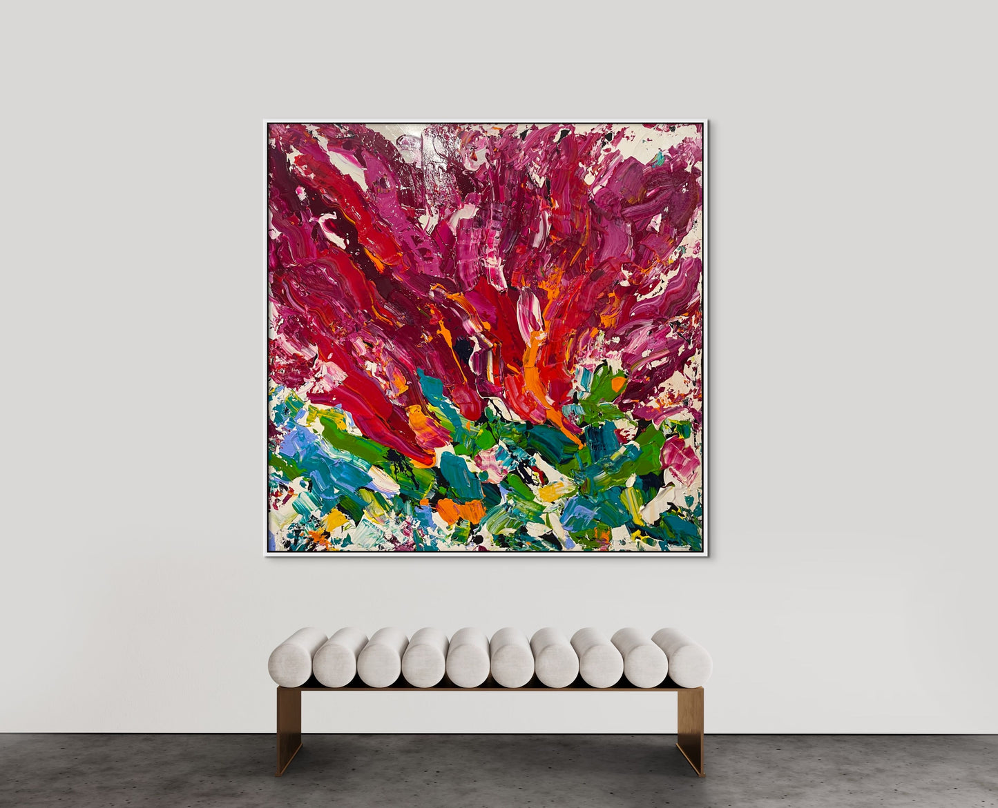 SOLD - Tropicana Summer 180x180cm